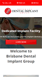 Mobile Screenshot of brisbanedentalimplantgroup.com.au